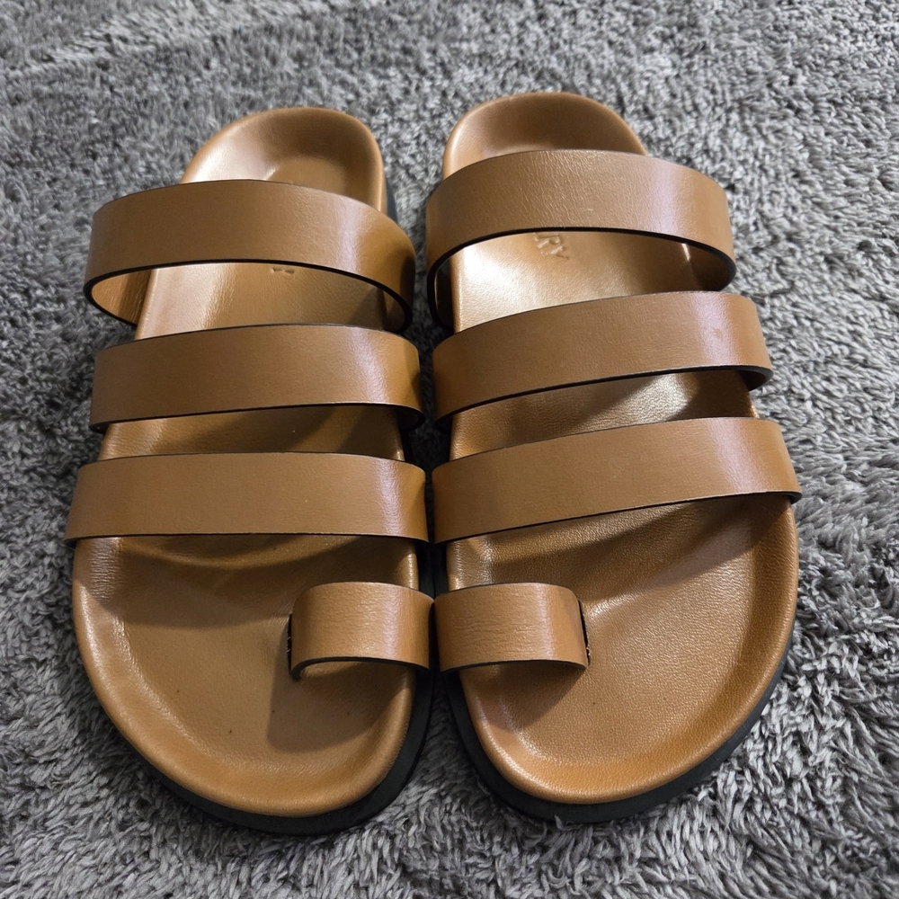 A EMERY Women's Brown Leather Sandals - Picture 8 of 10